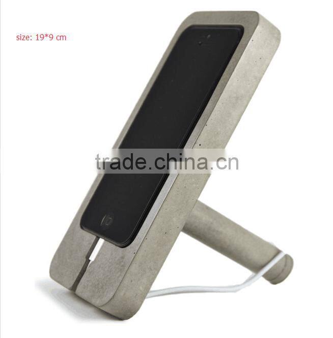 Unique Office Desk Accessories Concrete Tablet StandsStone Phone holder