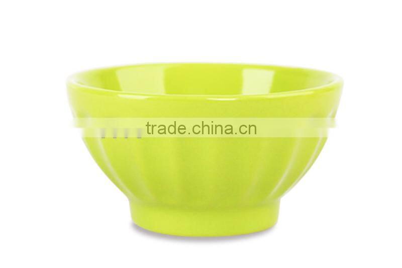 stoneware embossed rice bowl/ceramic bowl