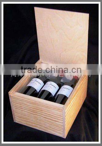 handmade wood wine box