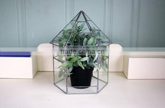 Glass Terrarium Geometric Indoor Green House Gardening House Plants