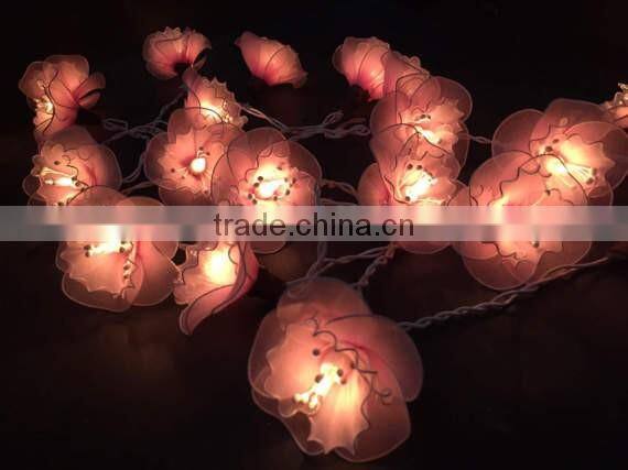 20 Pink Flower Fairy Garden Bedroom String Light