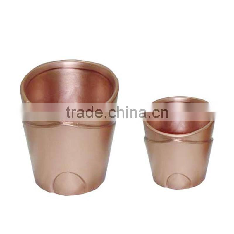 ceramic pumpkin shaped flower pot for Halloween