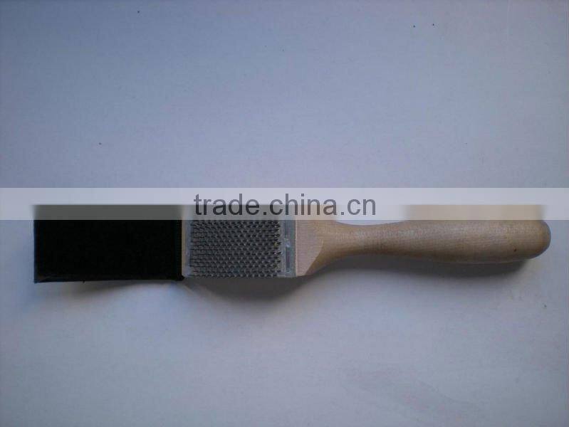 wooden shoe brush