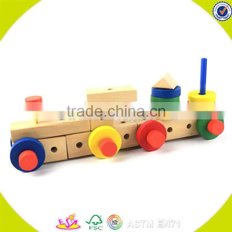wholesale kids wooden nut toy for kids multifunction wooden nut mix toy W03C004