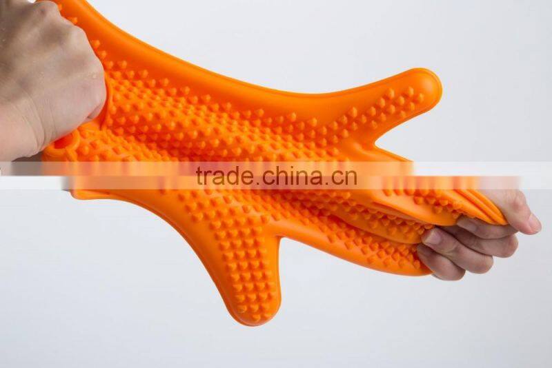 Silicone Cooking Gloves, Heat Resistant, Non-Slip Safe Utensils Handling, Cooking & Baking, Oven Mitt for Grilling, BBQ gloves