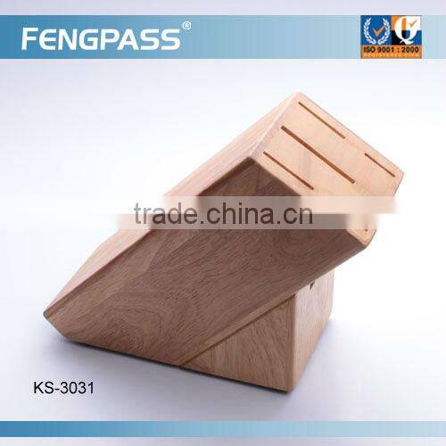 knife block set with 5PCS kitchen knives & wooden utensil(531-216-546)