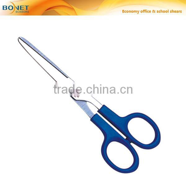 S66011 6-3/4" 2cr13 blades PP handle stationery office paper scissors Easy to use