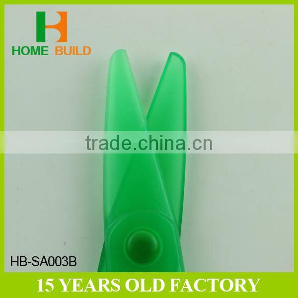 Factory price HB-SA003B Full Plastic Material Kids Scissors