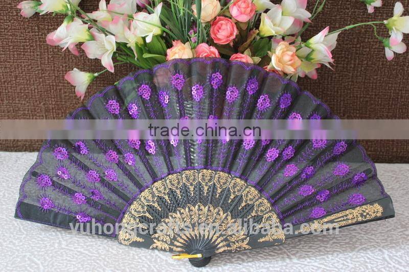 Customized fabric plastic fan