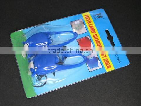 Blue Bicycle Headlight Silicone Bike Light For Safety Travel