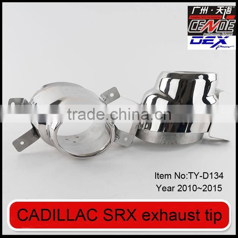 auto tuning stainless muffler tip in exhaust pipe for Cadillac SRX
