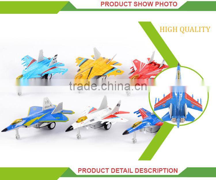 Hot selling kids alloy toy electric music diecast aircraft model