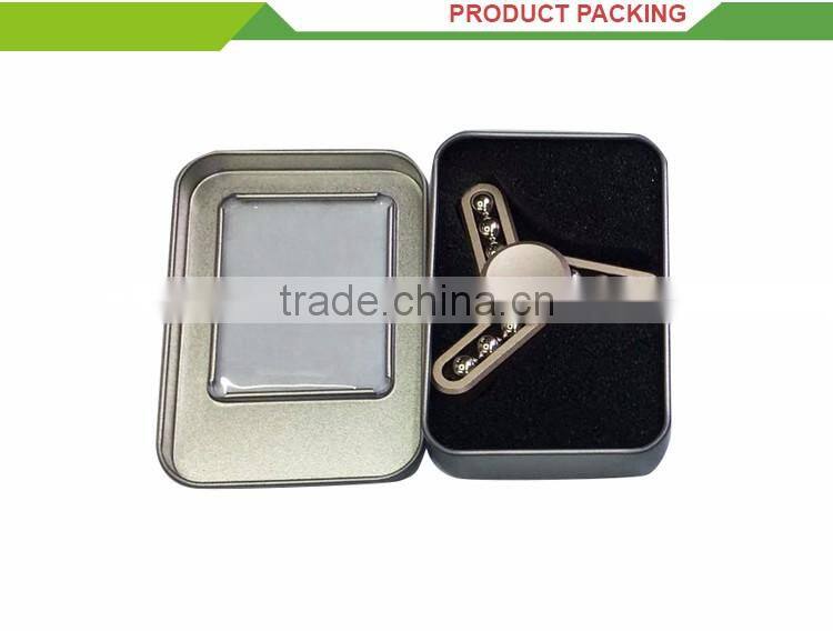 Best selling 3d metal hand toy gyroscope fingertip spinner
