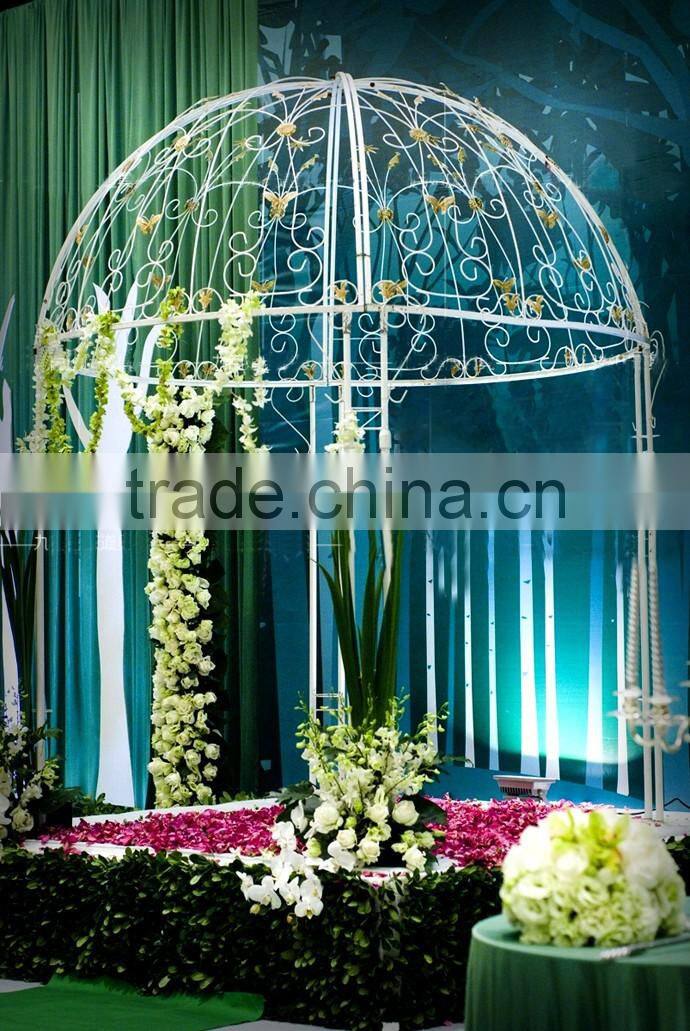 iron wedding/birthday/party /festival flowers &wreaths type engraved door pavilion mandap
