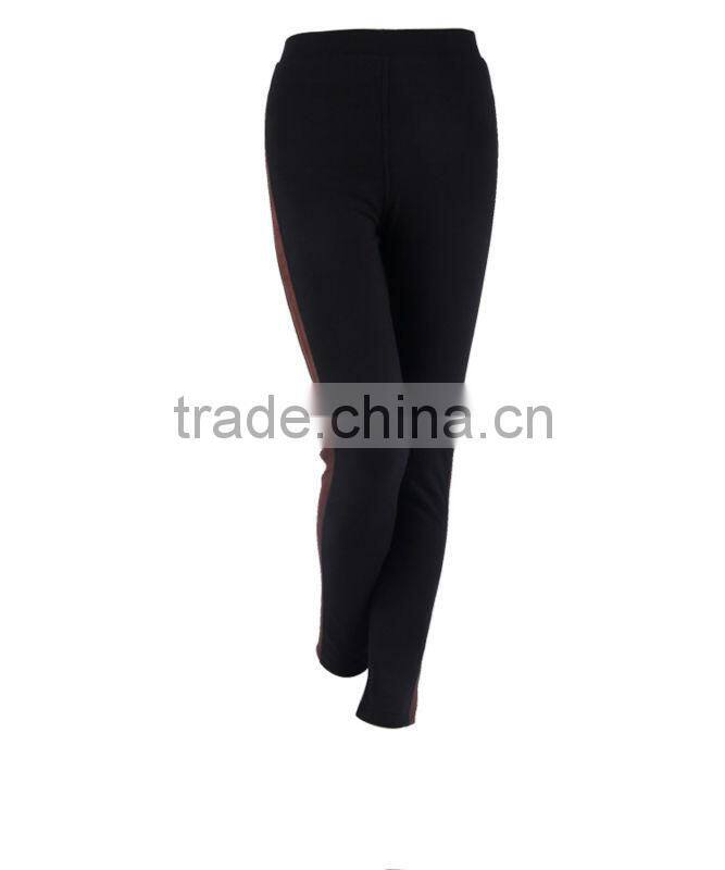New Fashion Contrast Color Winter Warm Leggings Tight Pants