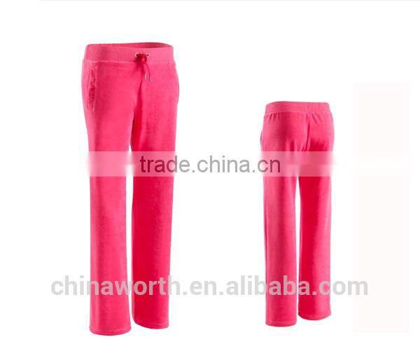 custom lady velvet pants, colorful yoga pants