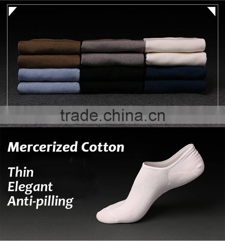Wholesale retail 200N mercerized men ankle socks new design