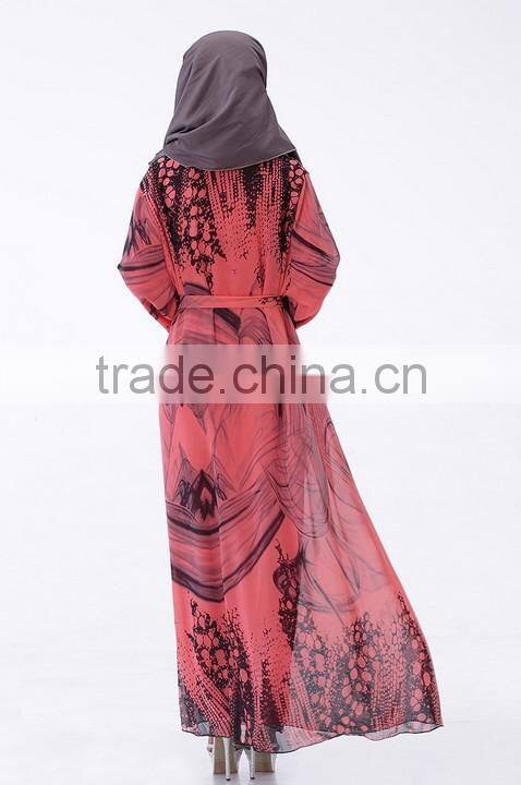 evening long sleeve maxi long dress for muslimah