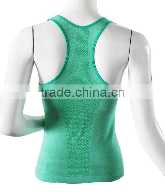 Womens polyester cotton yoga fitness singlet tank top