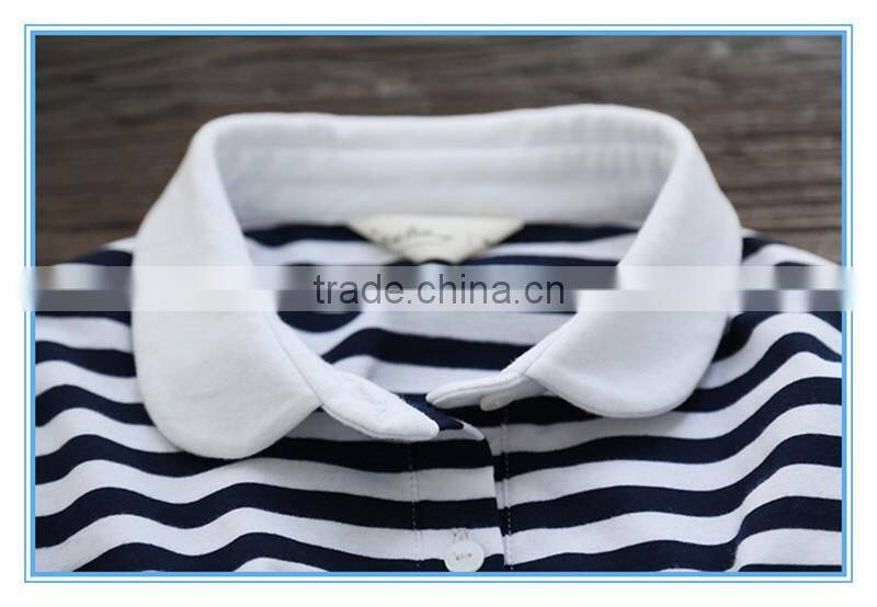 Polo Shirt Design Winter Korean Striped Dresses New Fashion Lady Dress