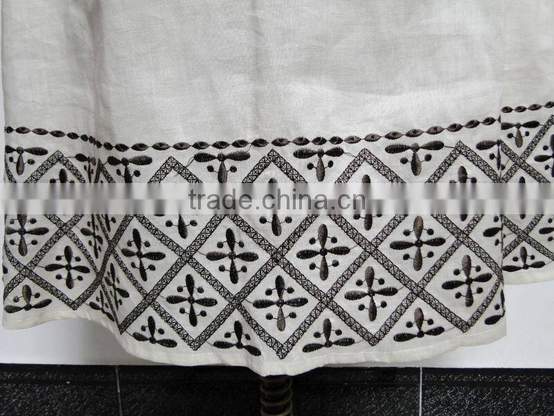 Indian women embroidery 3 pcs skirt suit