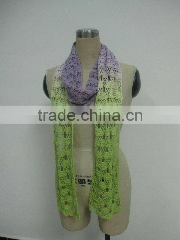 Wholesale ladies striped scarf crochet pattern