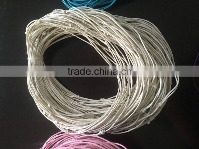 custom blue knotted wax cord necklace diy knot wax cord necklace with adjusted size for jewelry accessories 2017