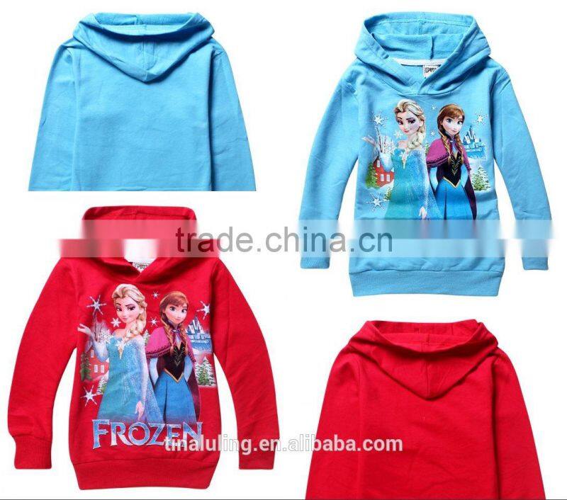 2015 new fashion girls hoodies kids custom hoodies child pullover hoodies
