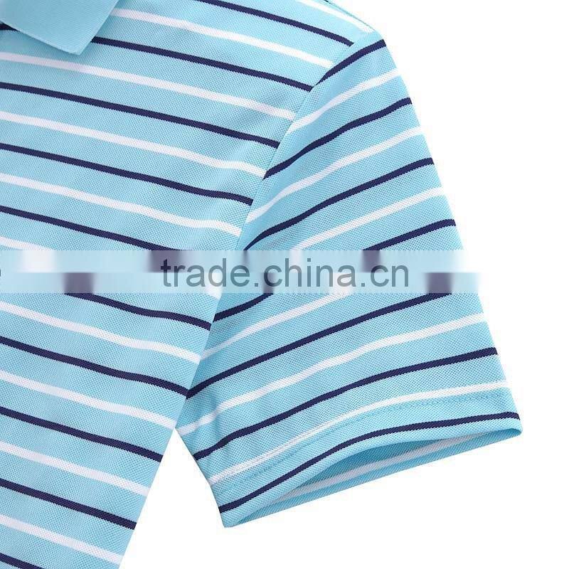 High fashion More color stripe men's polo shirt from China