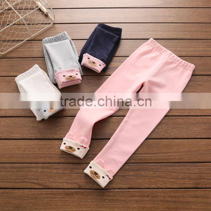 S32847W kids printing pencil pants chindrens trousers tight casual spring pants