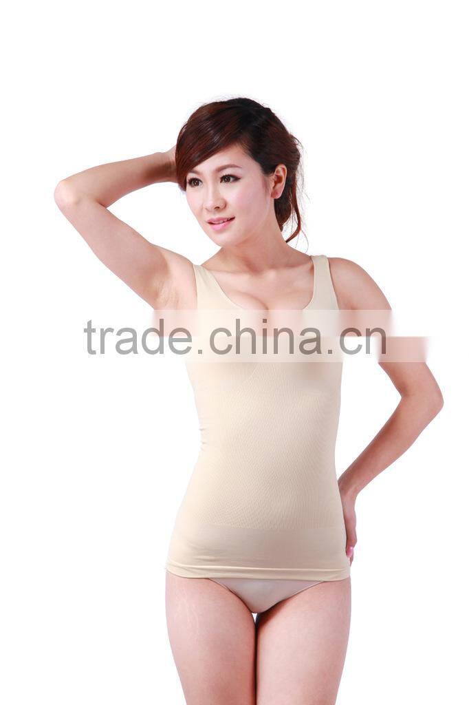 U collar polyamide and spandex women vest women camisole