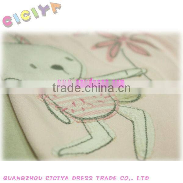 Wholesale custom winter/spring design round collar baby girl romper