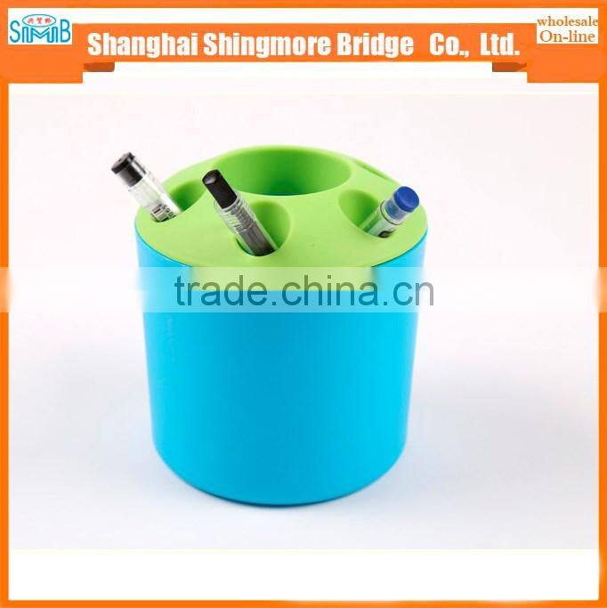 hot sales cheap price plastic muti function pencil cup for office