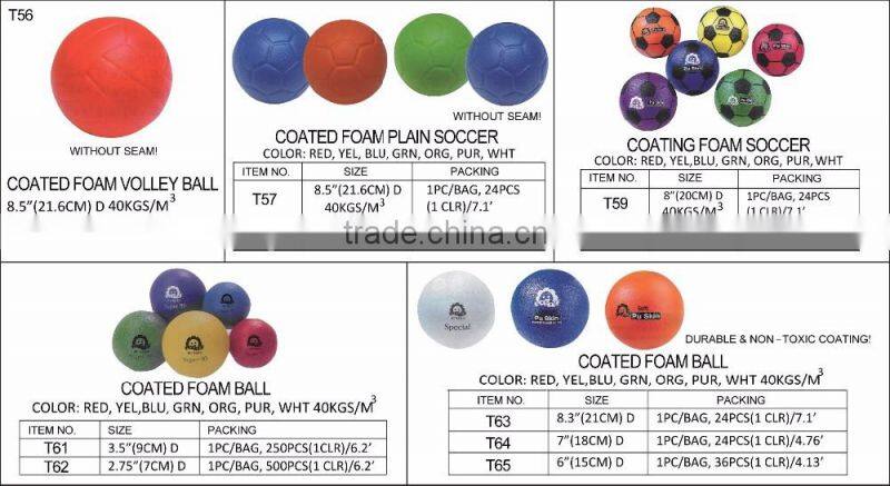 DIA 6.3cm PU Soft Touch Soccer Ball