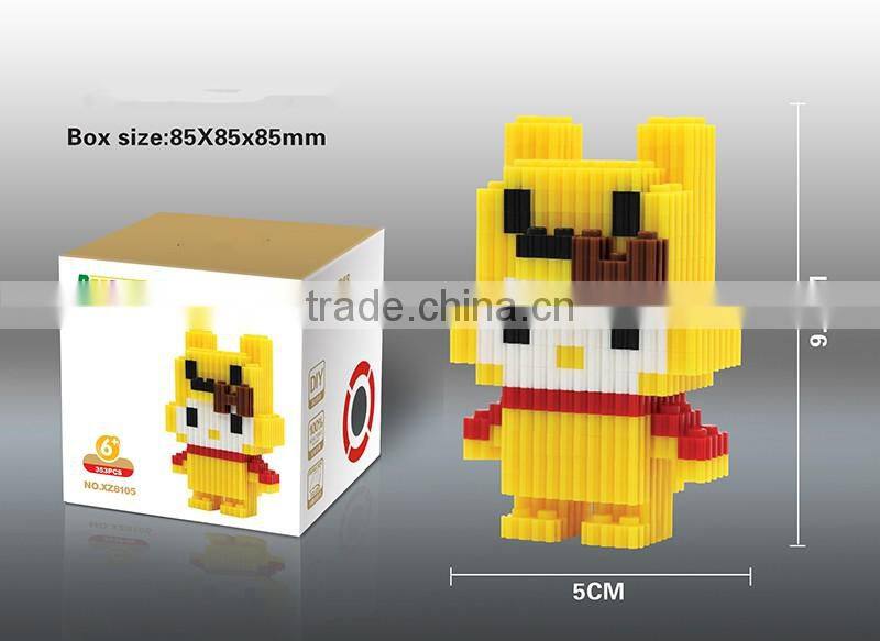 Hot Sale Cartoon Mode 3D Mini Diamond Building Education Blocks Toys for Child Toy