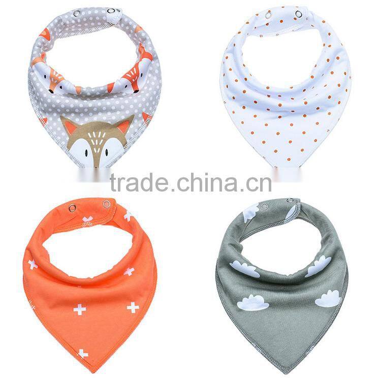new style baby bandana bibs with button