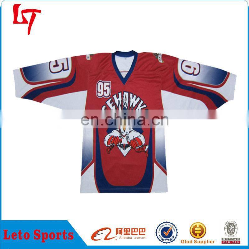 High Quality Eagle Ice Hockey Jersey for Player/ Custom Design Ice Hockey Team Uniforms