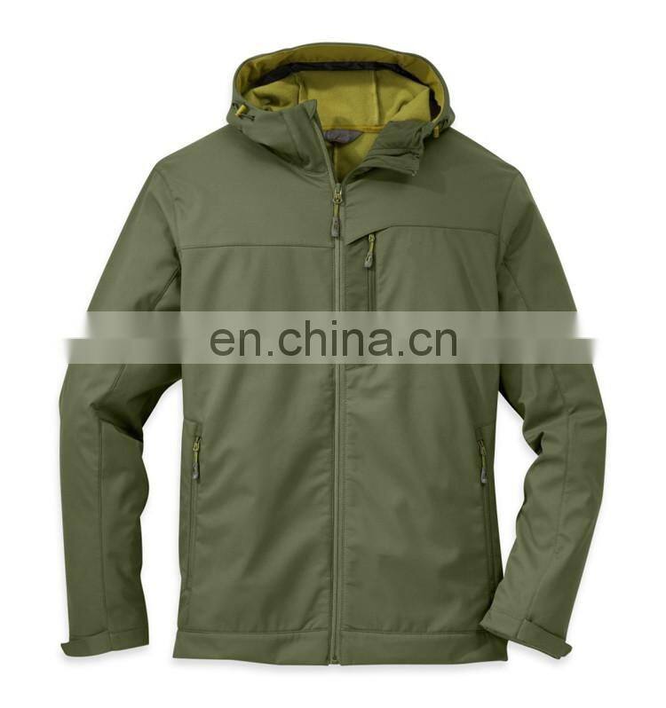 Men's outdoor hiking waterproof hooded jacket