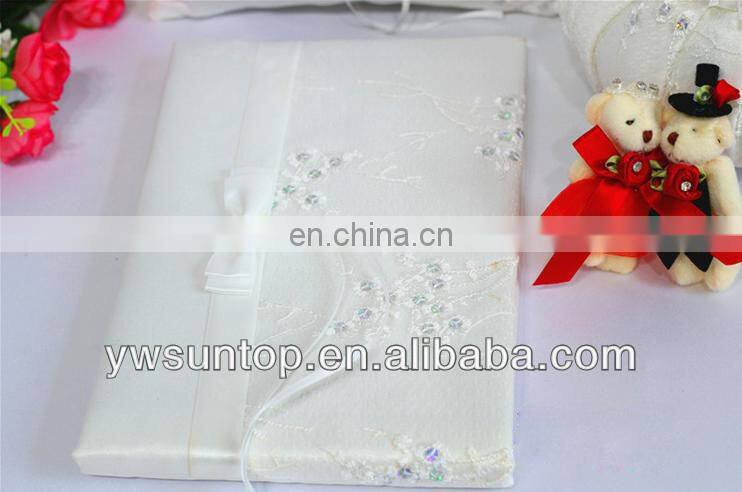 Beautiful Romantic cheap novel wedding guest book