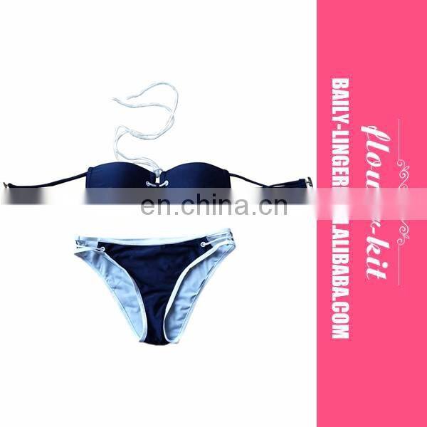 Two Pieces Women Bandage Letter Print Bikini Swimwear