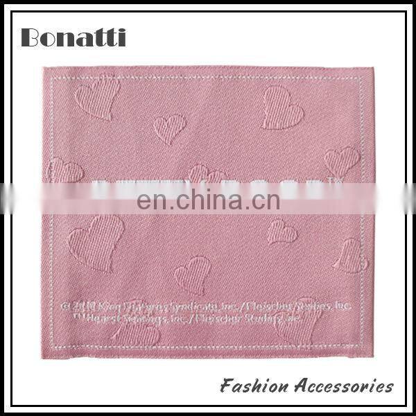 garment embroidery woven patch for coats