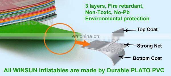 Newest design custom popular used largest inflatable kids amusement park