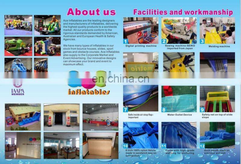 Best selling kids park inflatable water games obstacle course equipment