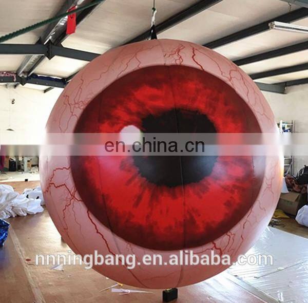 Terrifying bloodshot giant inflatable eyeball special event party hanging decoration inflatable eyeball costume
