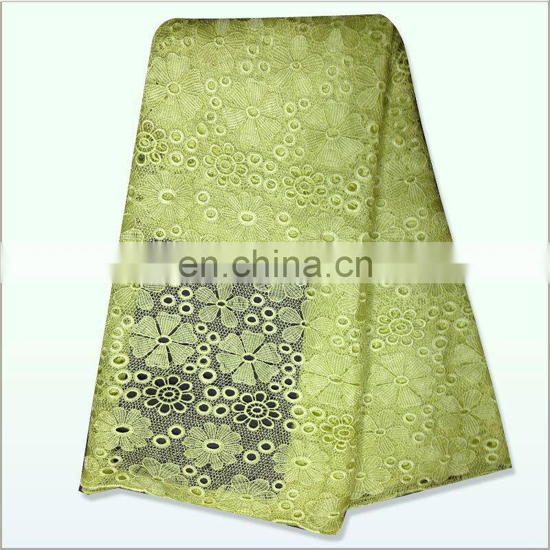 ,teal nigerian swiss french cord african yellow guipure lace fabric for aso ebi LW5010007