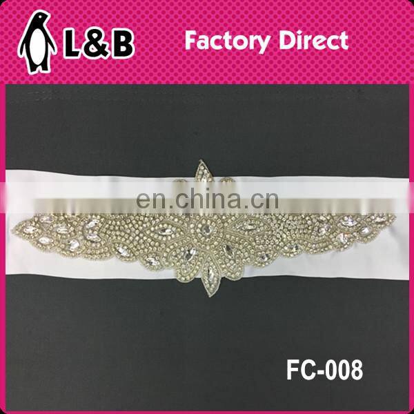 best selling crystal rhinestone belt for wedding dress