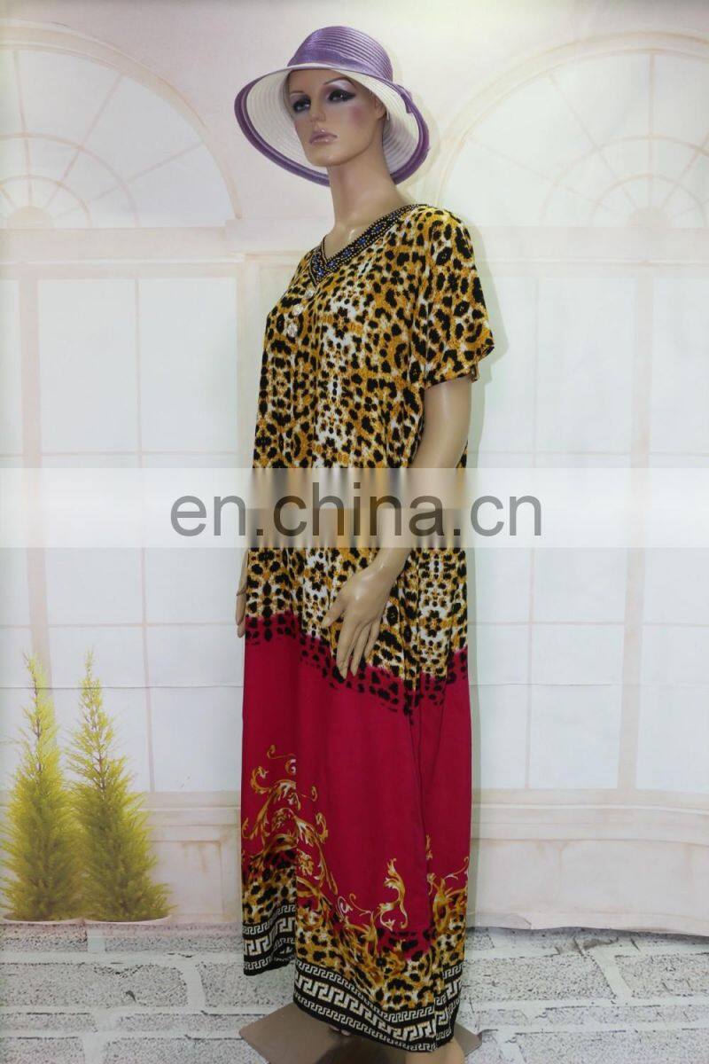 Wholesale beaded abaya animal skin flower kaftans