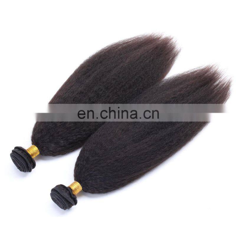 kinky straight wholesale virgin human hair extensions indian