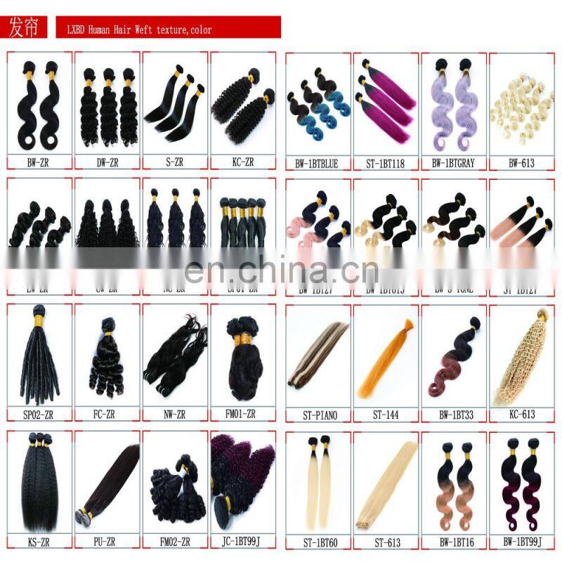 Best quality 7a brazilian virgin silky straight wave clip in hair extension 100% human