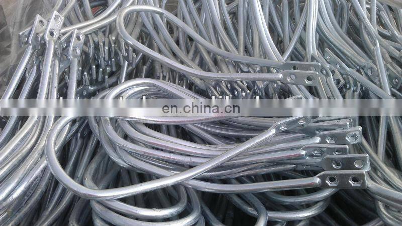 Hot dip galvanized high voltage arcing horn